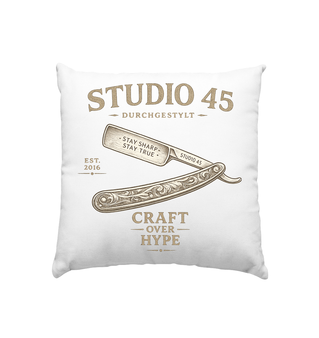 Studio 45: CRAFT OVER HYPE - Kissen 40x40cm