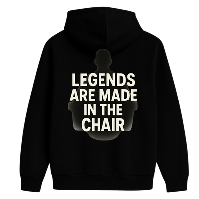 Studio 45 Hoodie: Legends Are Made In The Chair Shirt