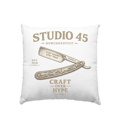 Studio 45: CRAFT OVER HYPE - Kissen 40x40cm