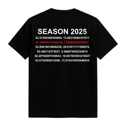 ADULTS - SEASON 2025 – T-Shirt - Schwarz